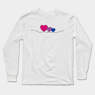 Bisexual Hearts Long Sleeve T-Shirt